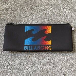 Billabong Black Neoprene Pencil Case / Small Bag